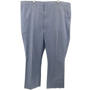 Hubbard Dress Pants Mens 44x29 Blue Seersucker Stripe Made in USA Flat Front